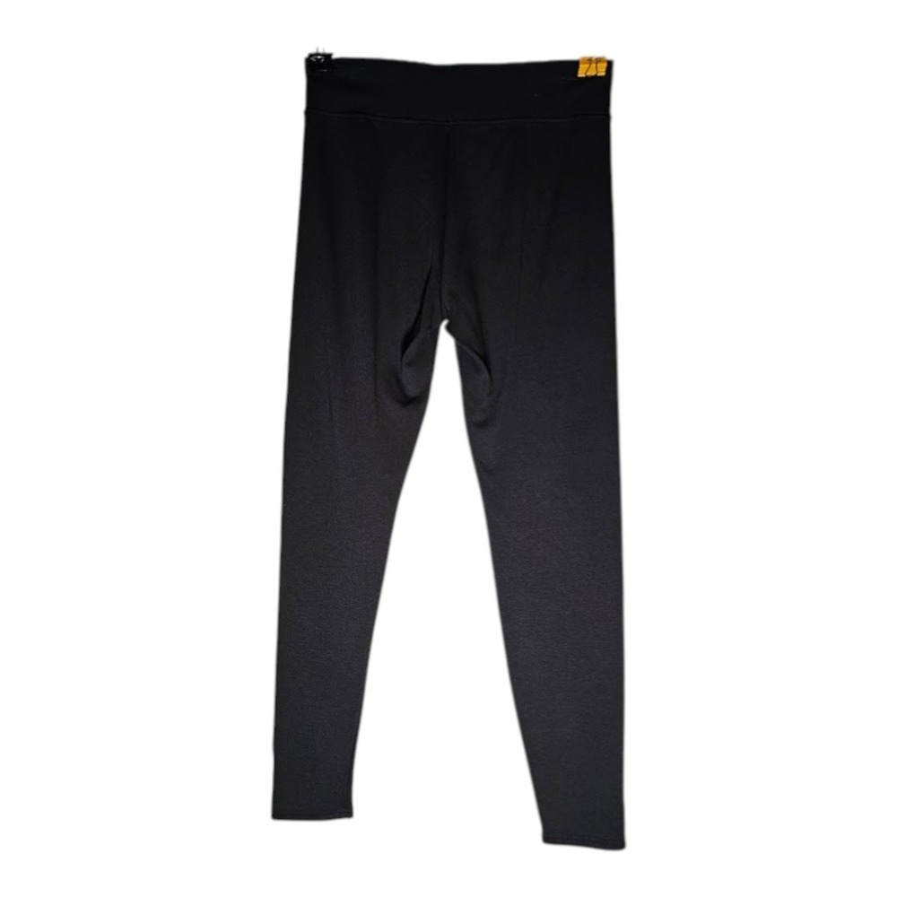 A New Day Womens Black High Waisted Leggings Size L Stretch Casual Yoga Pants - Picture 2 of 8